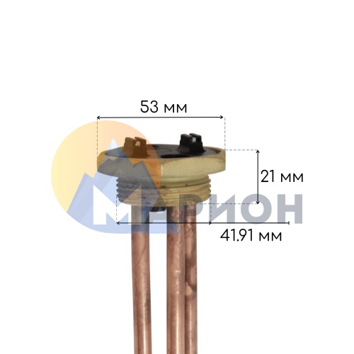 Тэновая группа RDT G1-1/4, L280, под анод M6, 2.5 кВт, 230В, ZPN